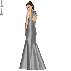 ALFRED SUNG Silver Wedding Dress